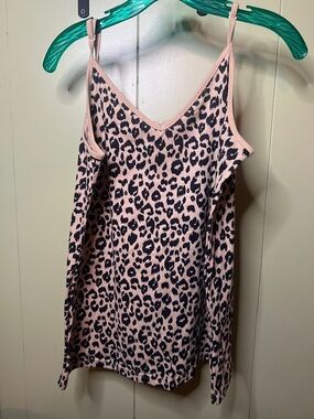 Women's Pink Leopard Print Camisole